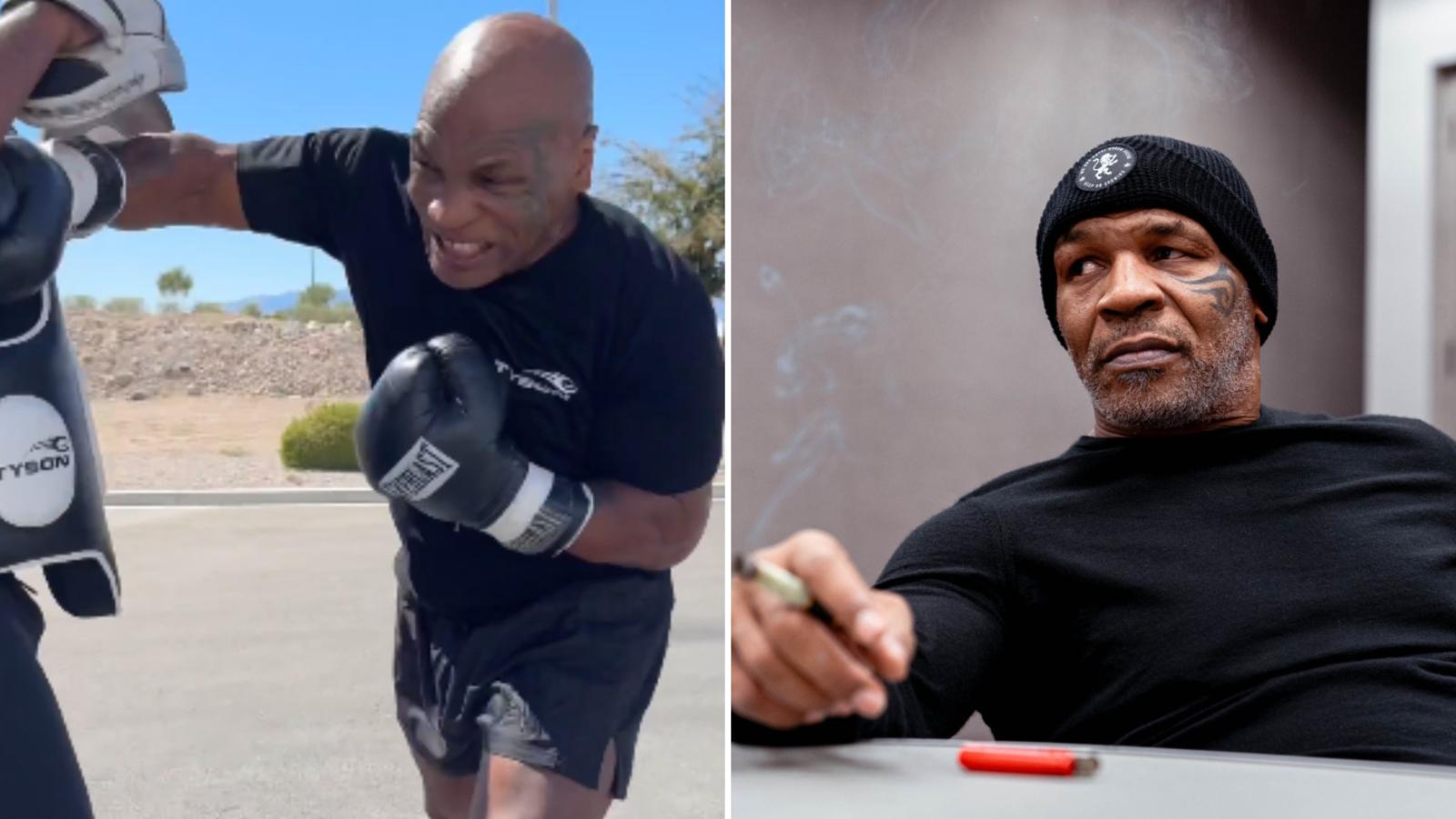 mike tyson training for jake paul fight