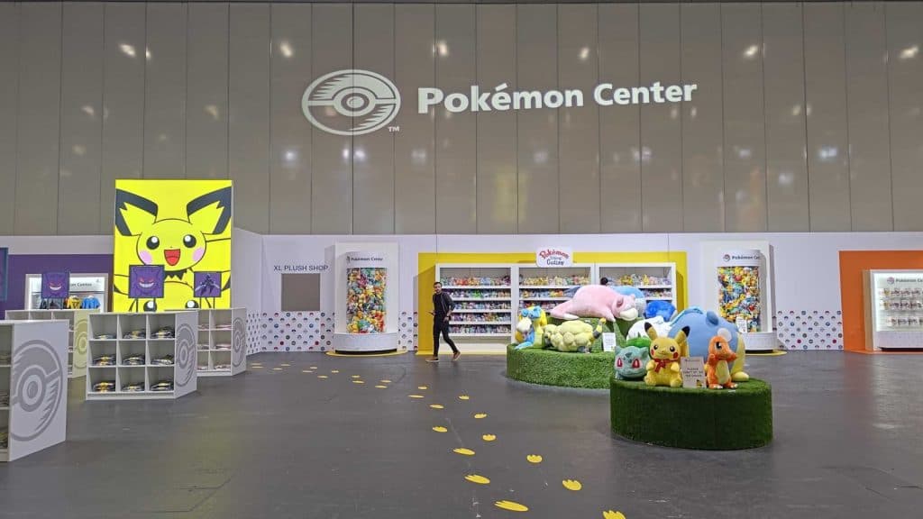 A wide shot of the Pokemon Center at EUIC 2024