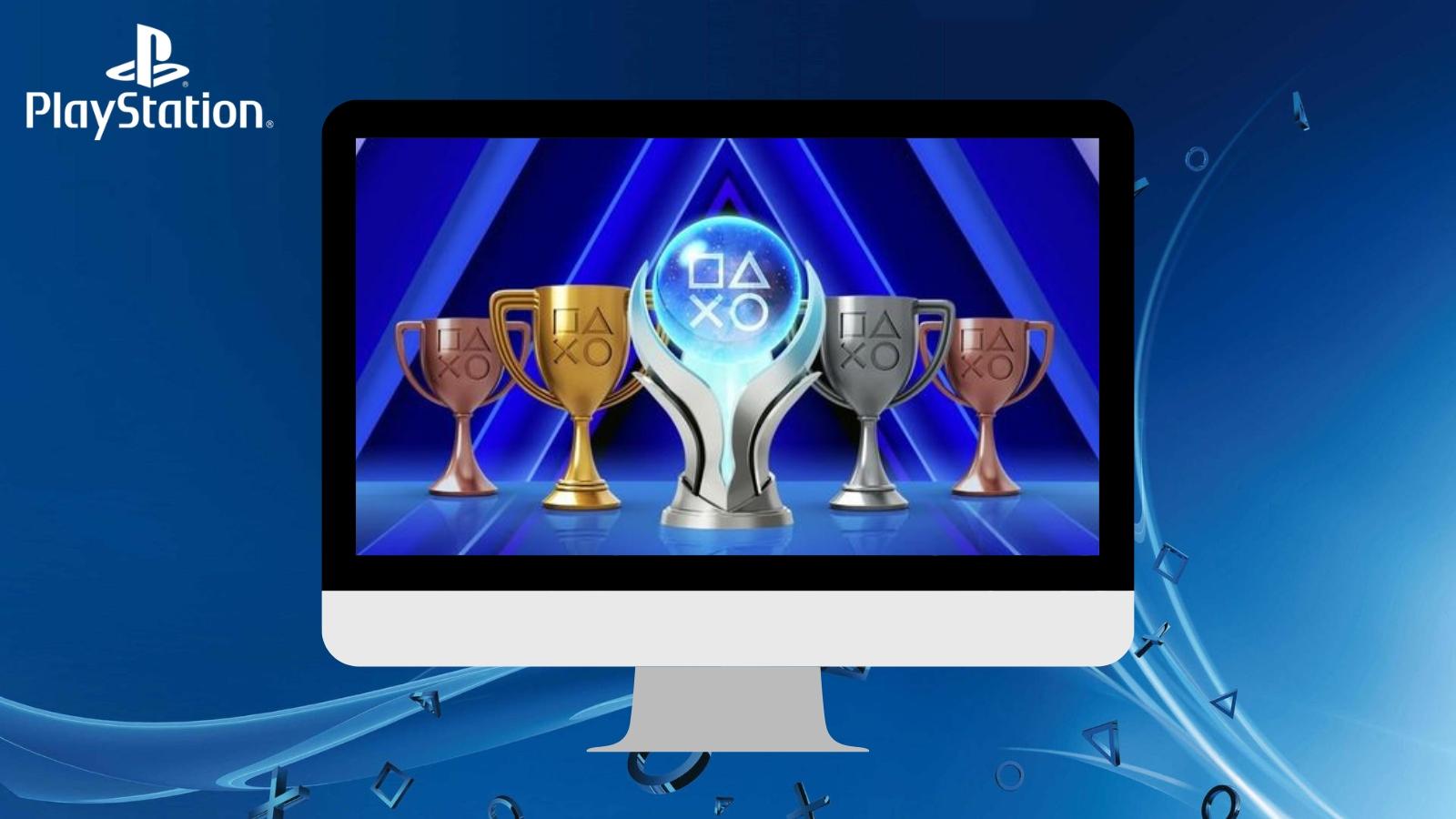 PlayStation trophy cover on PC