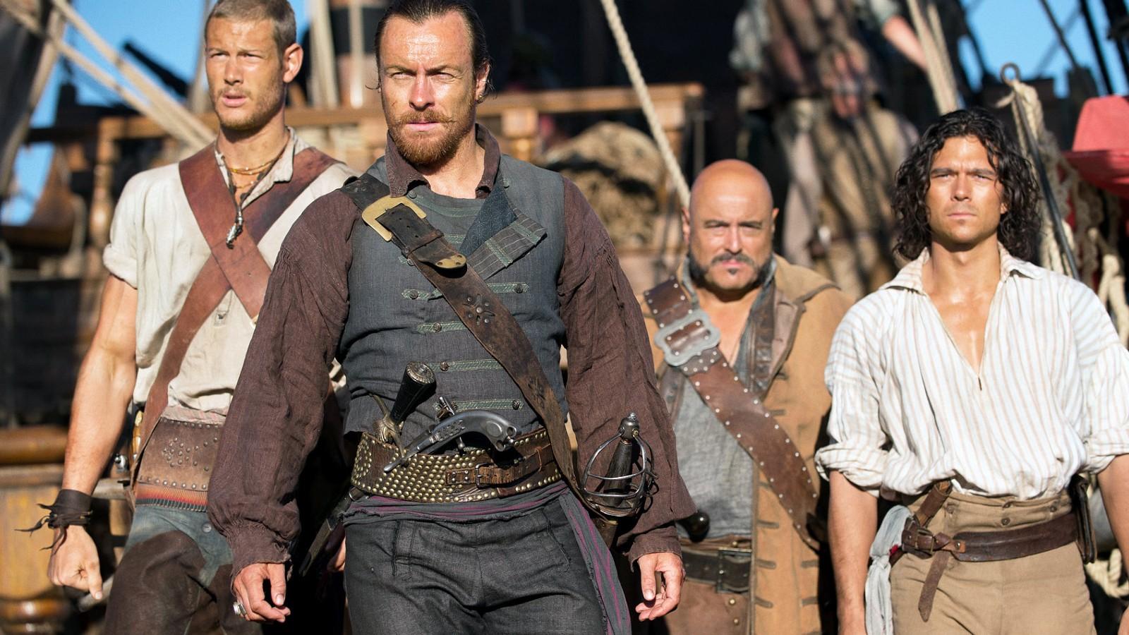 Toby Stephens leads his crew in Black Sails.