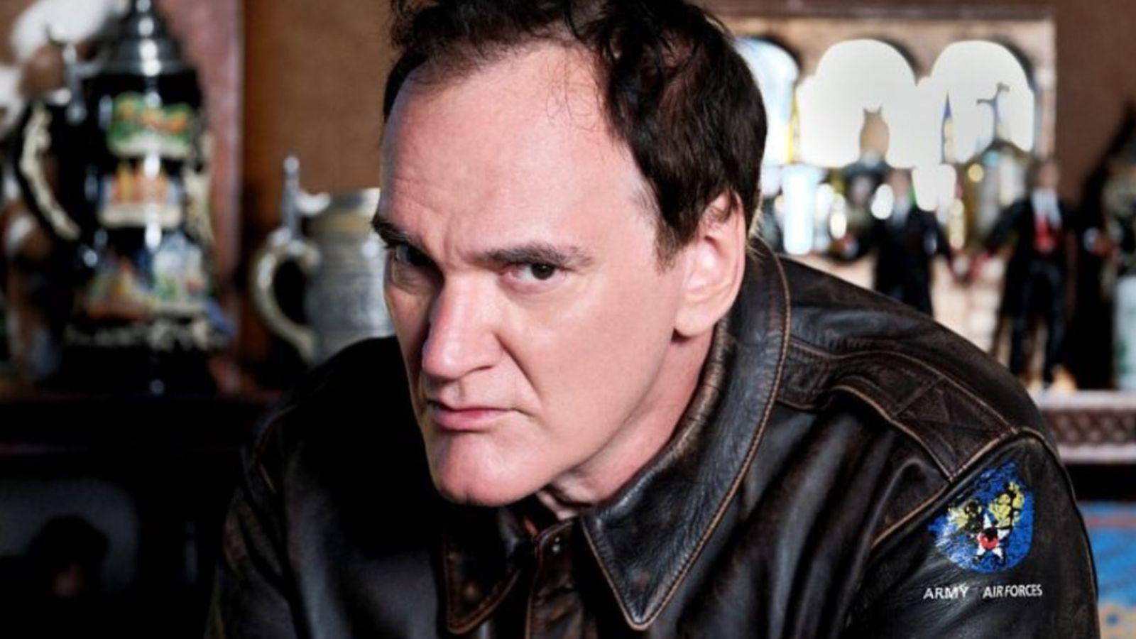 Quentin Tarantino close up image