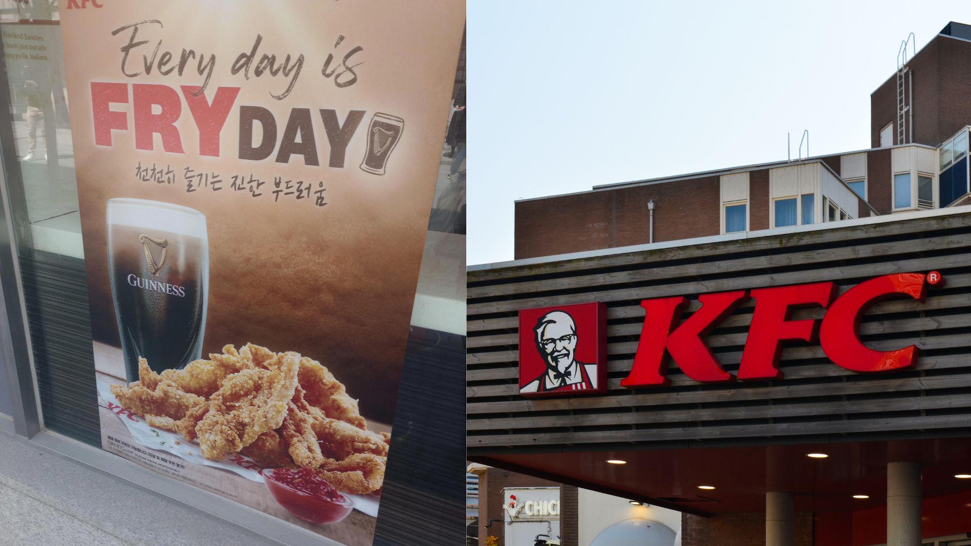 A KFC in South Korea sells guinness