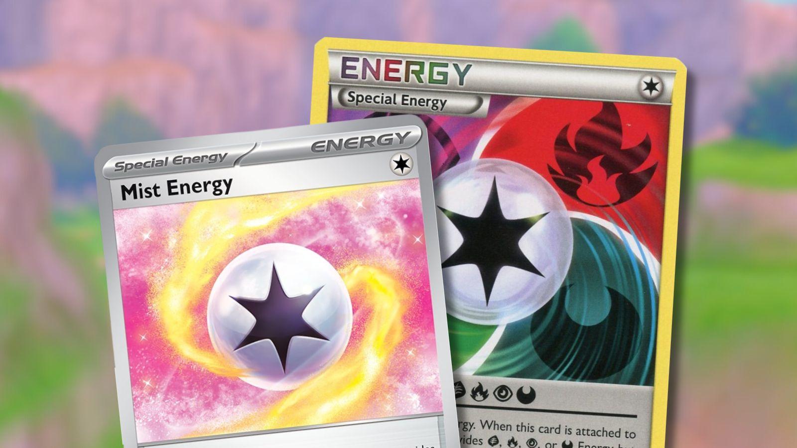 Special Energy cards with Pokemon Sword and Shield background.