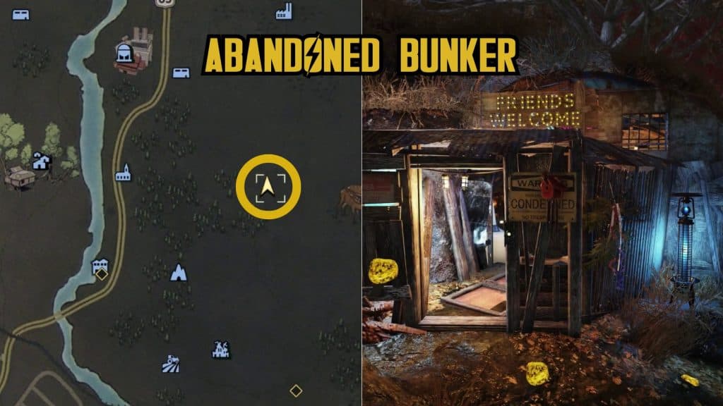 Abandoned Bunker in Fallout 76 camp