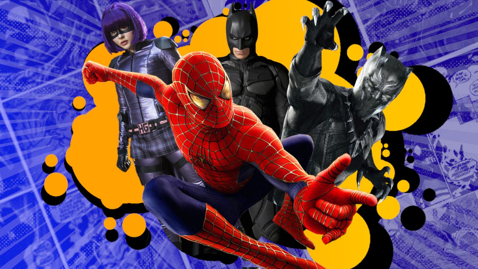 Spider-Man, Batman, Hit Girl and Black panther represent our picks for the best superhero movies of all time.