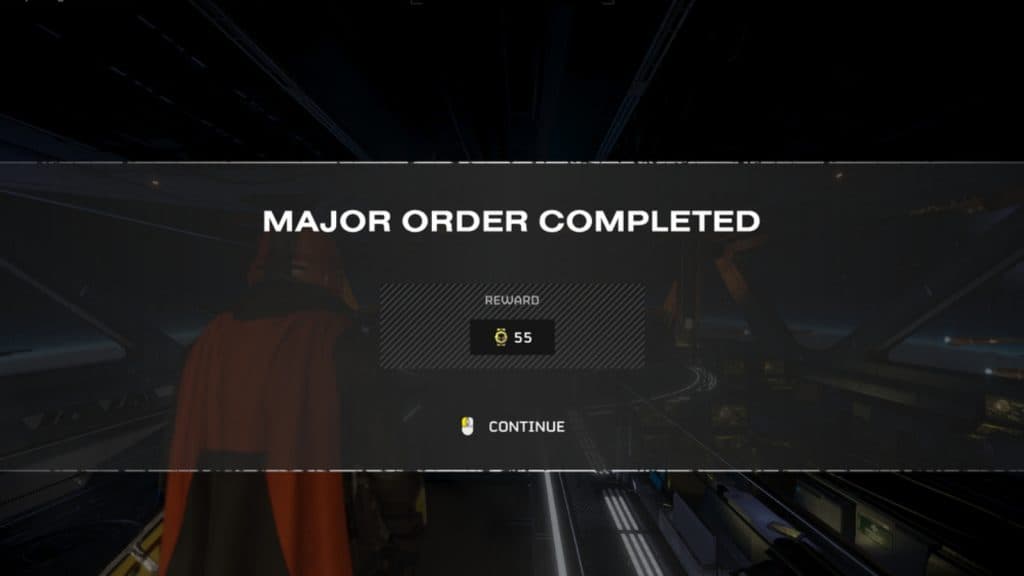 Helldivers 2 Major Order Completed