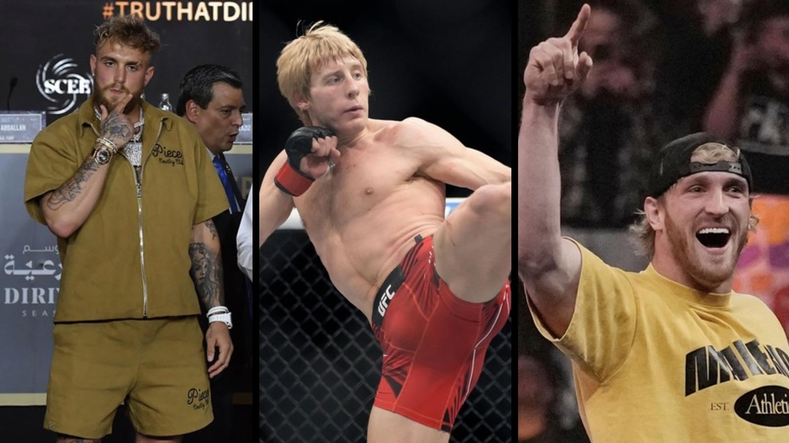 Jake Paul claims his brother, Logan, would destroy Paddy Pimblett in a UFC fight