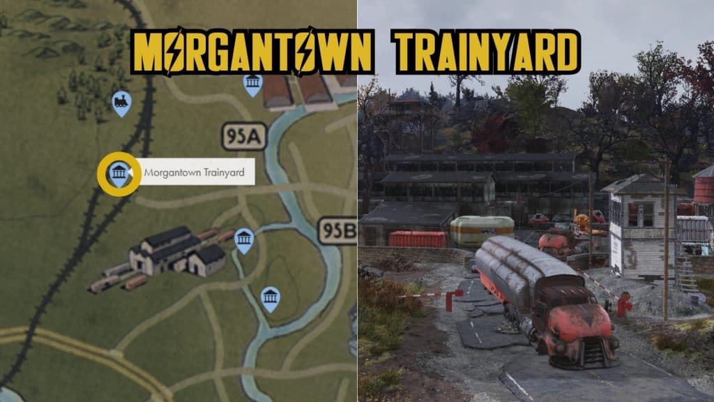 Morgantown Trainyard in Fallout 76