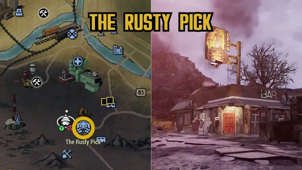 Rusty Pick location in Fallout 76