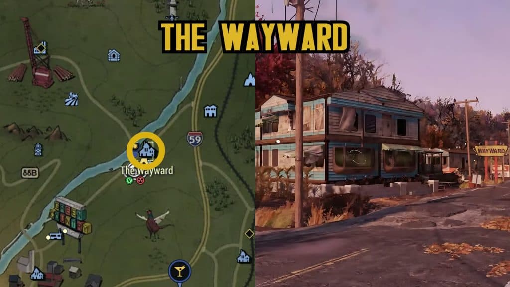The Wayward camp in Fallout 76