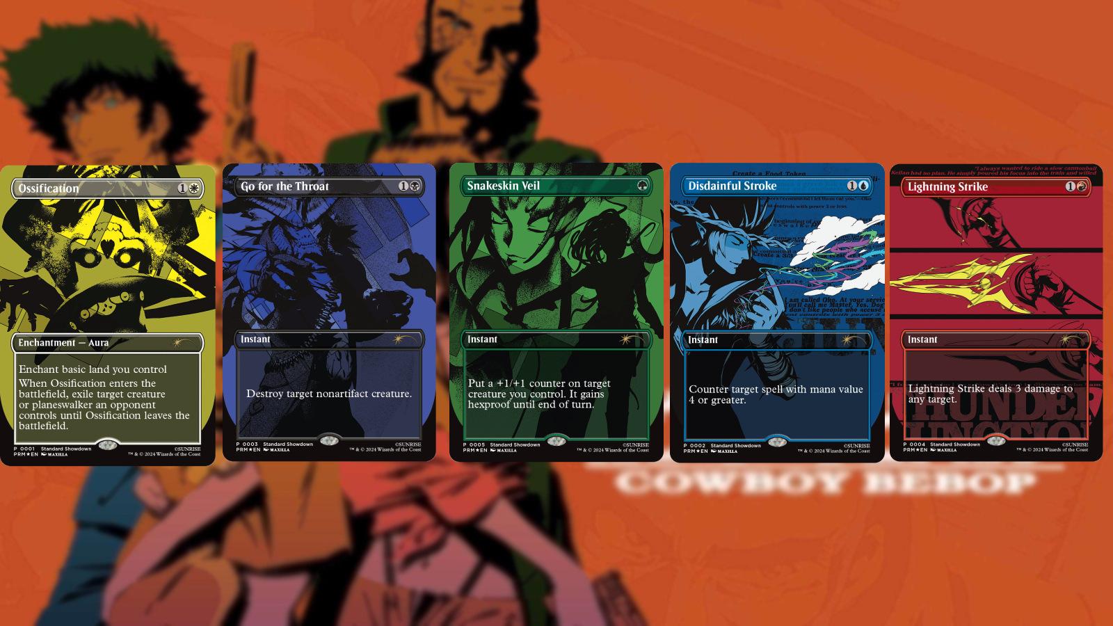 Cowboy Bebop MTG Thunder Junction cards