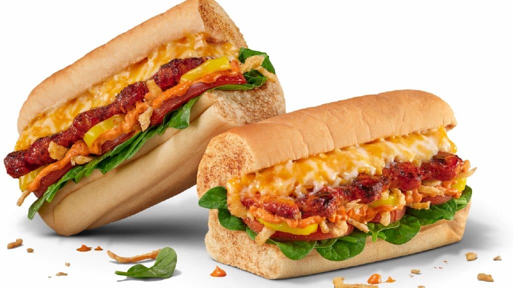Subway internationally inspired sandwich