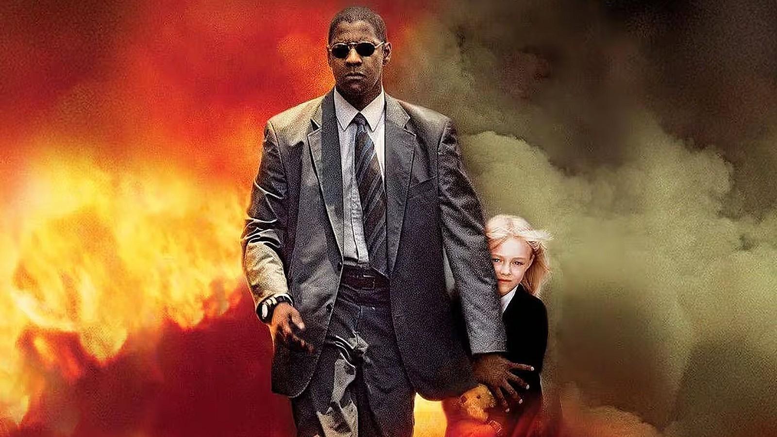 Denzel Washington and Dakota Fanning on the Man on Fire poster