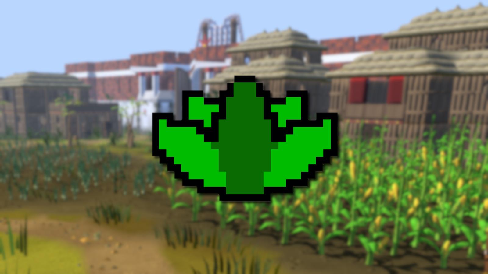 Herblore symbol infront of Varlamore fields in OSRS.