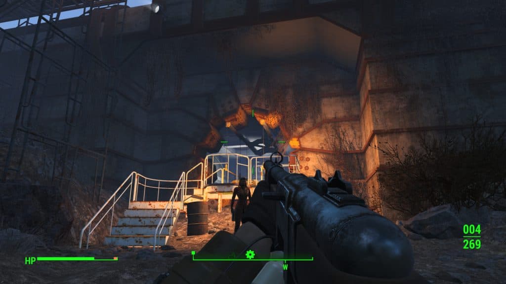 The entrance to Vault 95 in Fallout 4