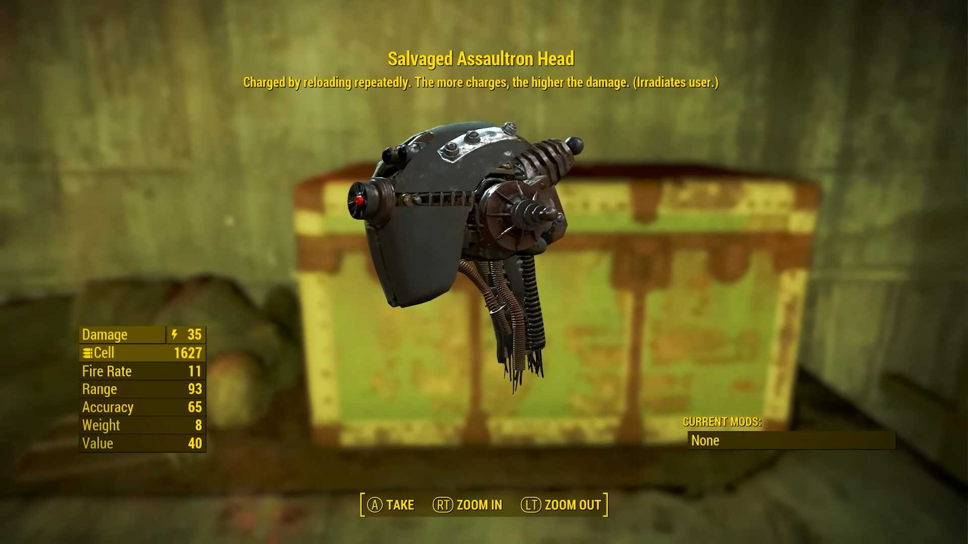 Salvaged Assaultron Head in Fallout 4