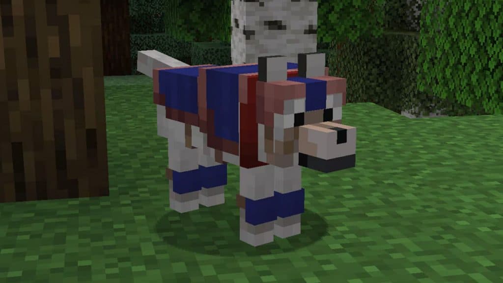 Броня волка в Minecraft