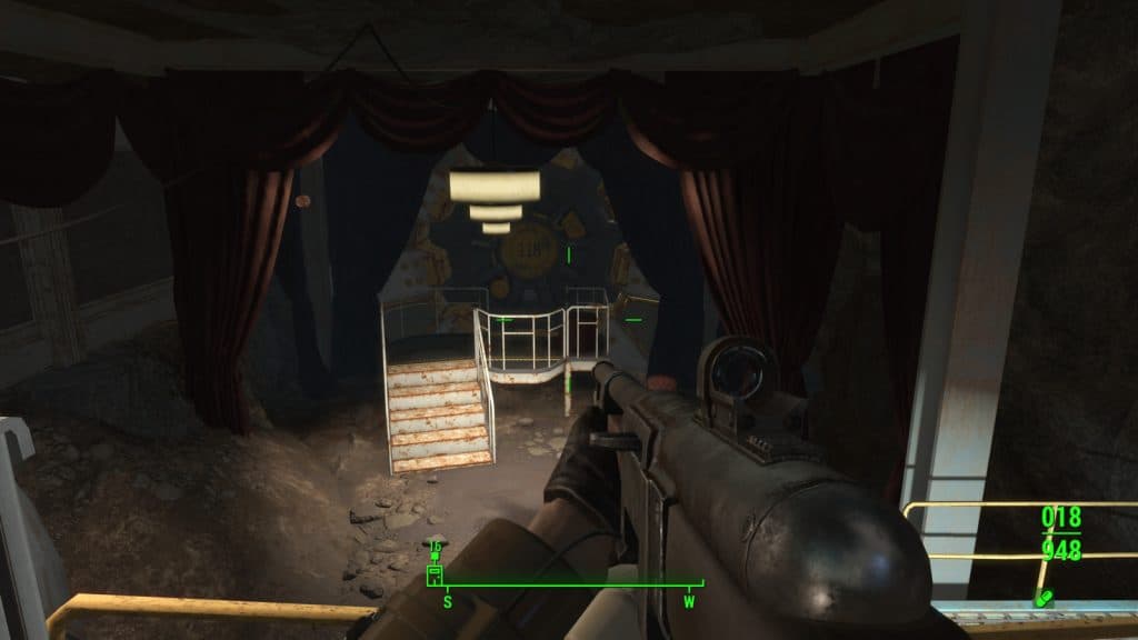 The entrance to Vault 118 in Fallout 4