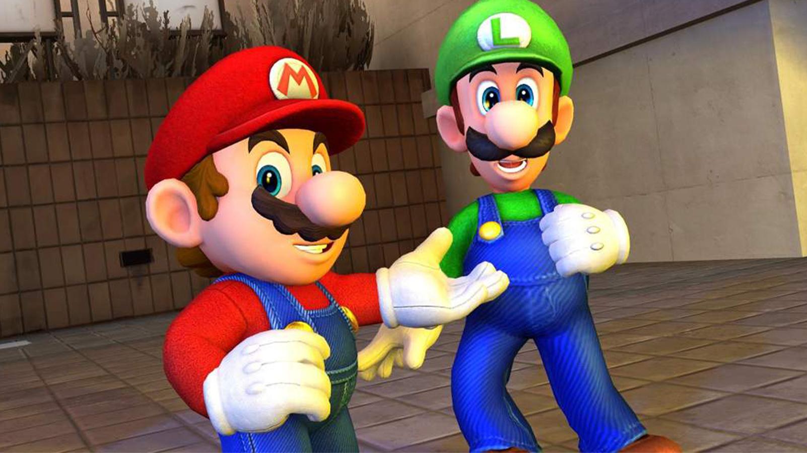 Mario and Luigi on Garry's Mod