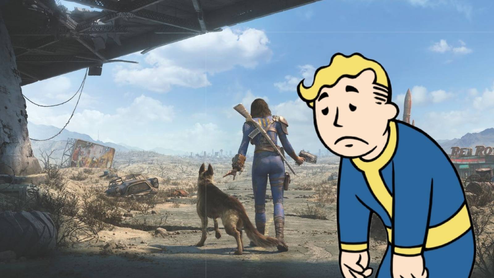 Fallout 4 image with Vault Boy frowning