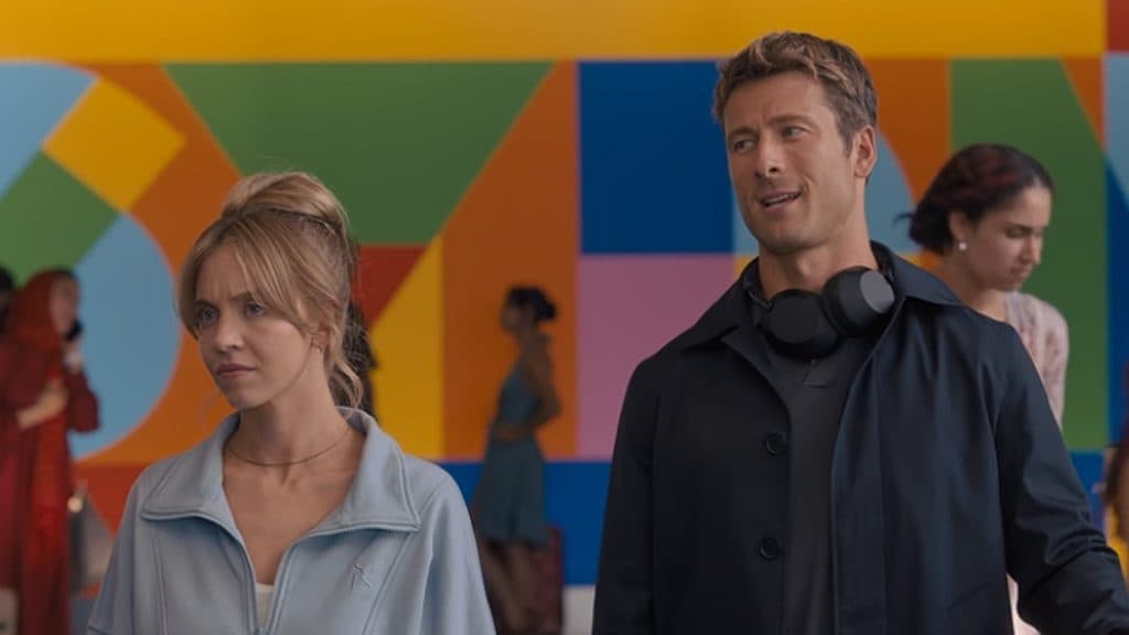 Sydney Sweeney and Glen Powell in Anyone But You