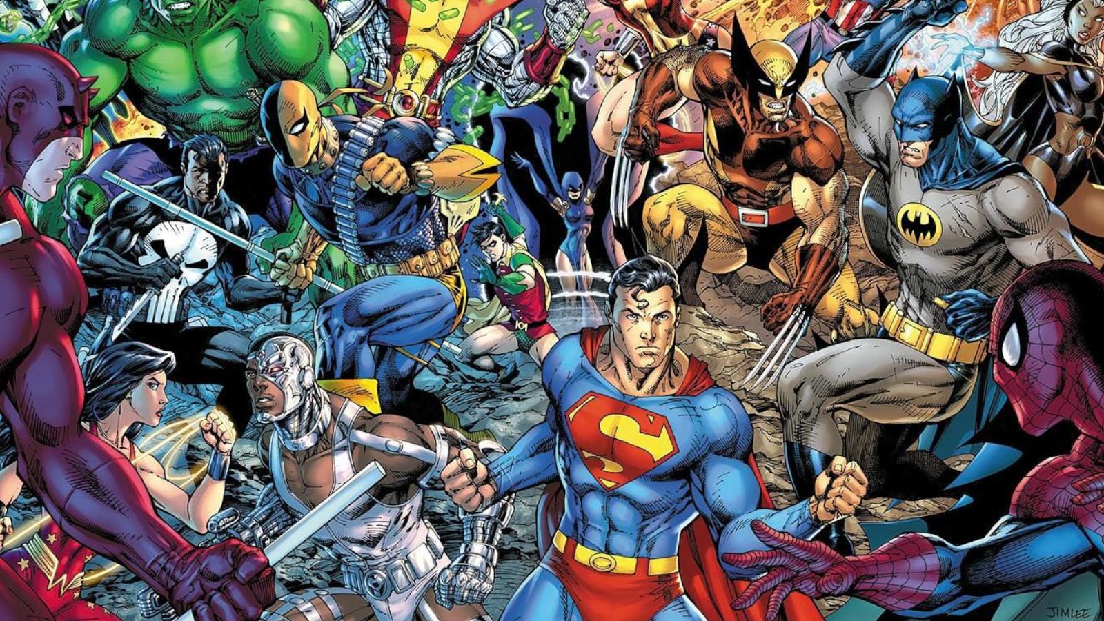 Jim Lee Marvel vs. DC Omnibus cover art