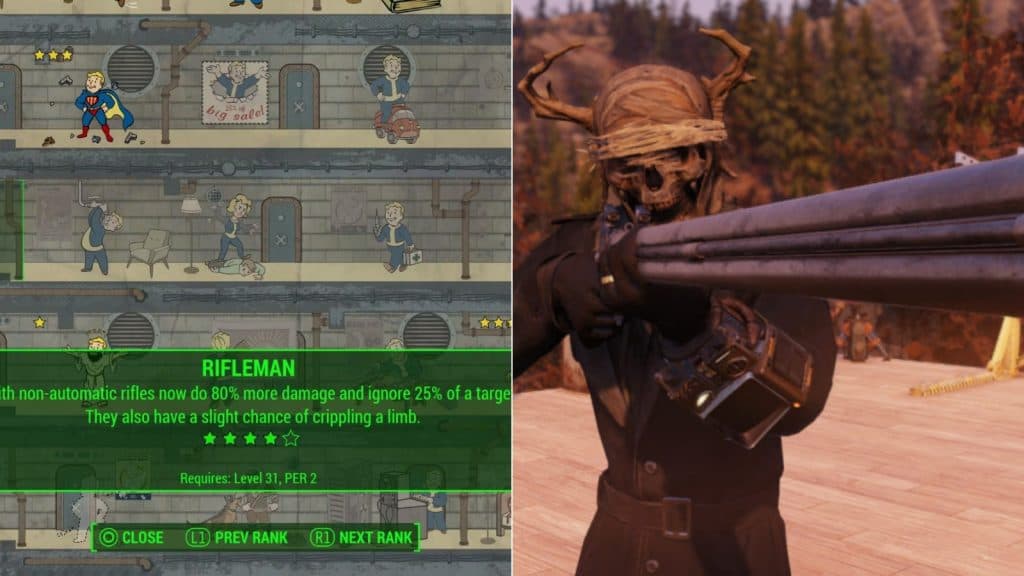 Rifleman perk Fallout 4