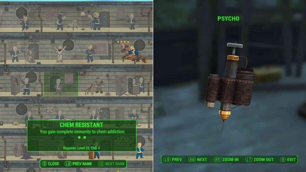 Chem Resistant perk in Fallout 4