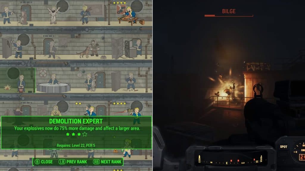 Demolition Expert perk in Fallout 4