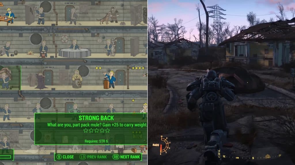 Strong Back perk Fallout 4
