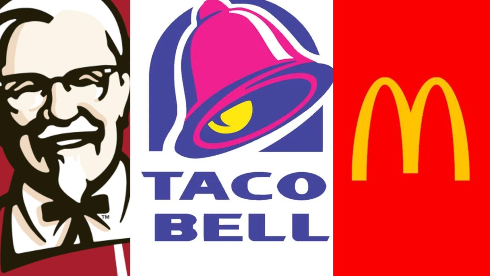 KFC Taco Bell McDonald's logo