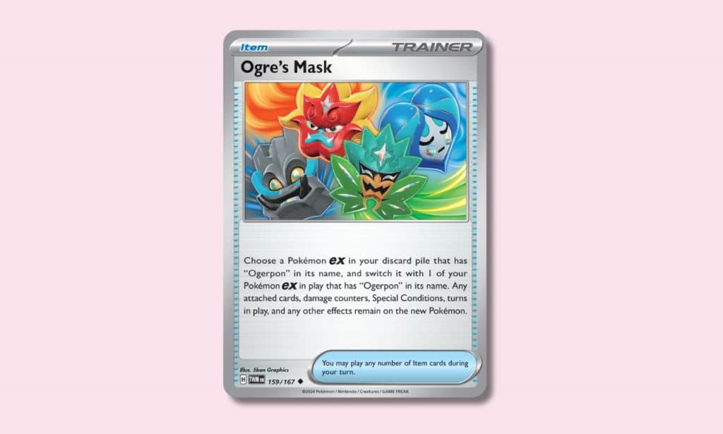 Ogre's Mask Pokemon Trainer card.