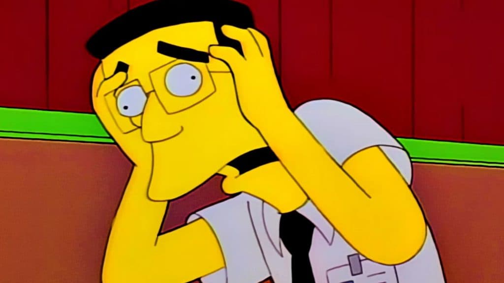 Frank Grimes goes insane in The Simpsons