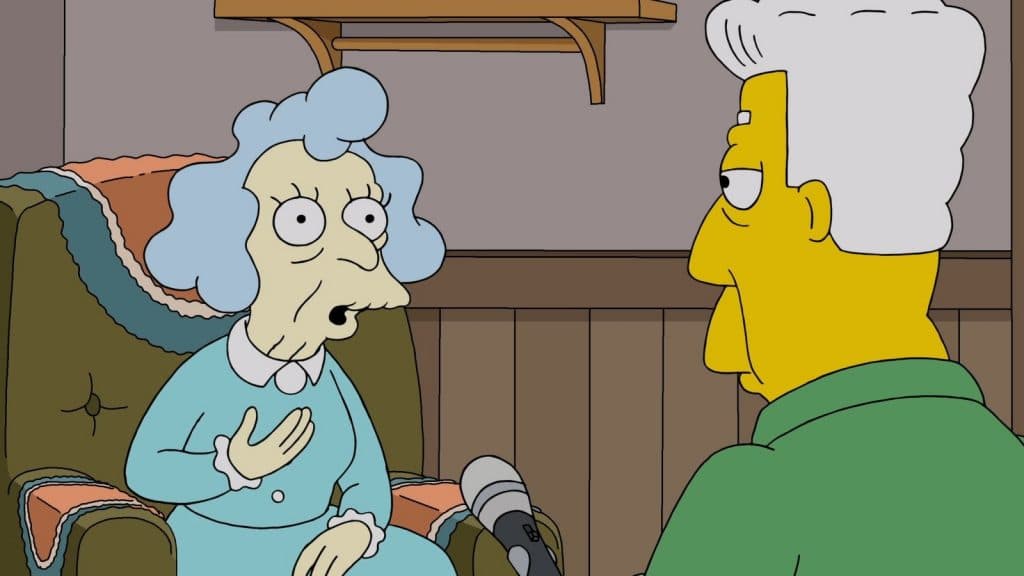 Mrs Glick in The Simpsons