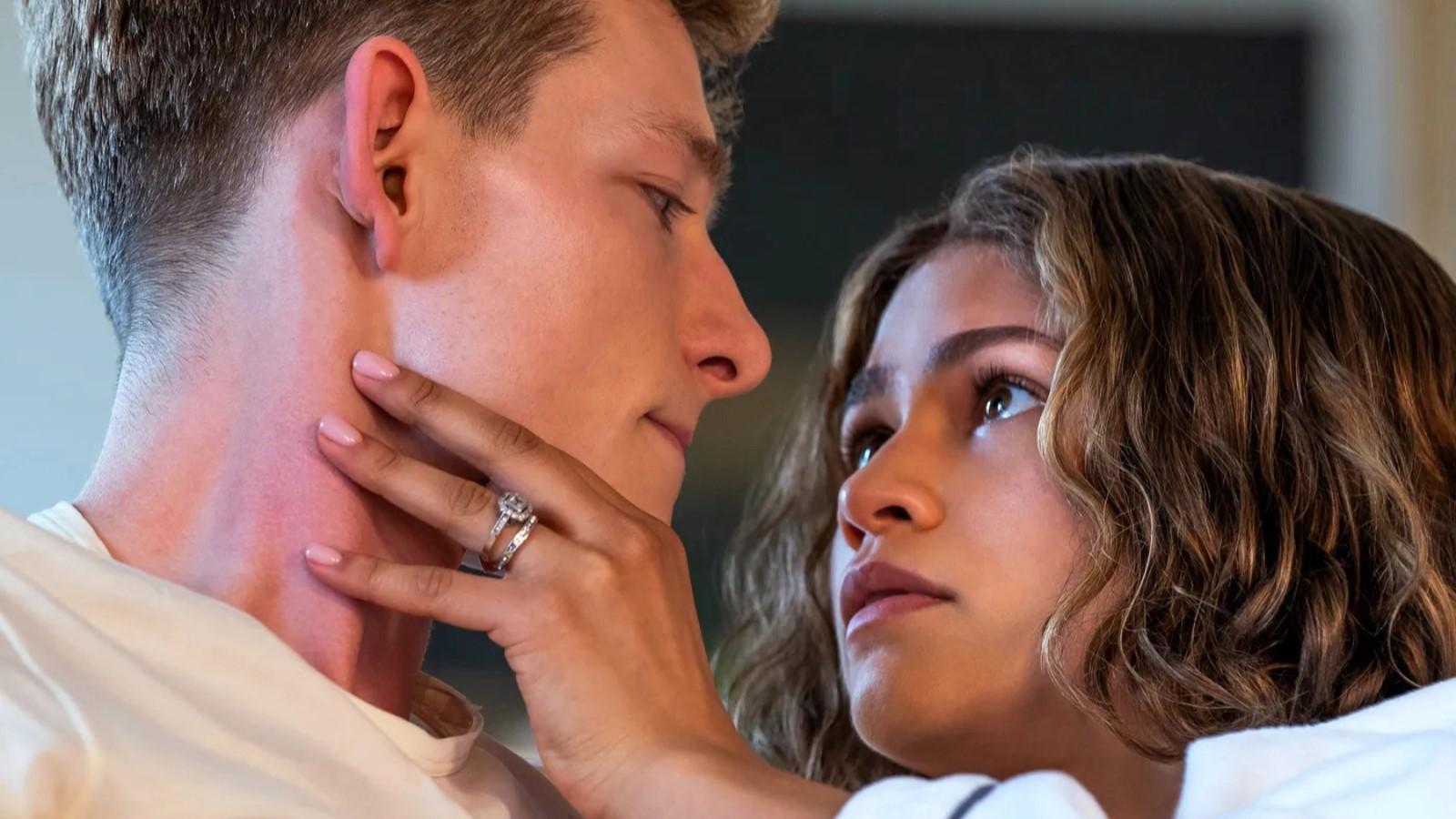 Mike Faist and Zendaya as Art and Tashi in Challengers