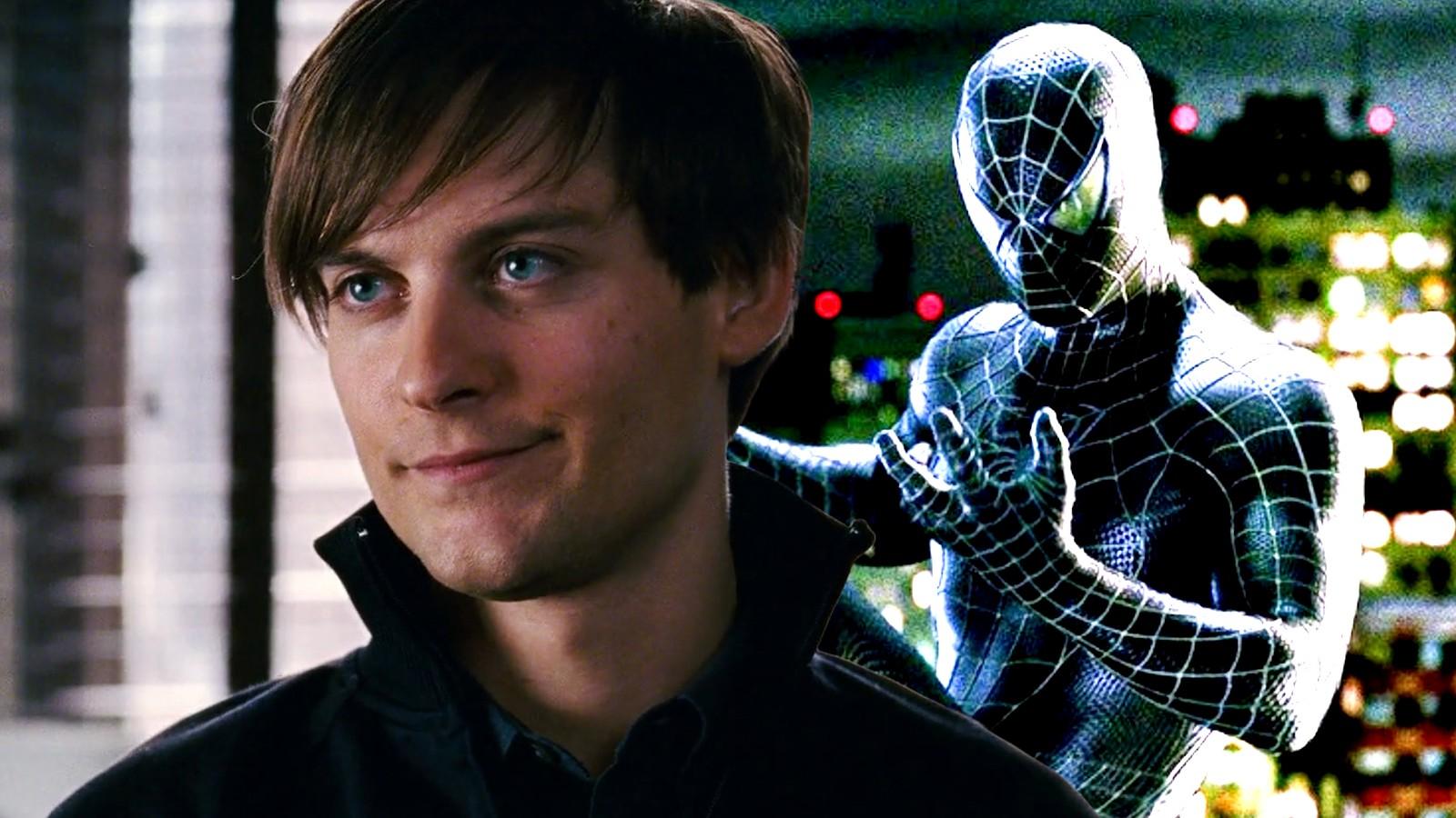 Tobey Maguire and the Black Suit in the Spider-Man 3 editor's cut