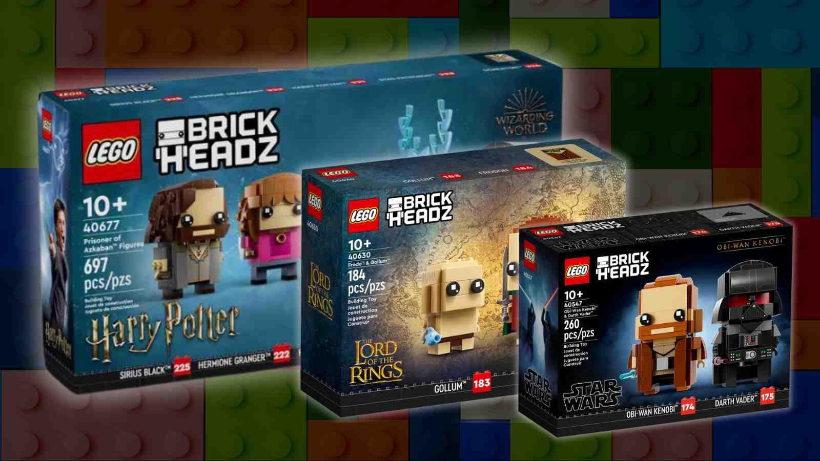 Three of the LEGO BrickHeadz sets retiring in 2024
