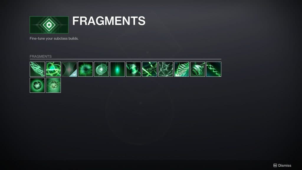 Strand Fragments in Destiny 2
