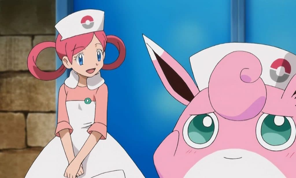 Nurse Wigglytuff and Nurse Joy from Pokemon anime.