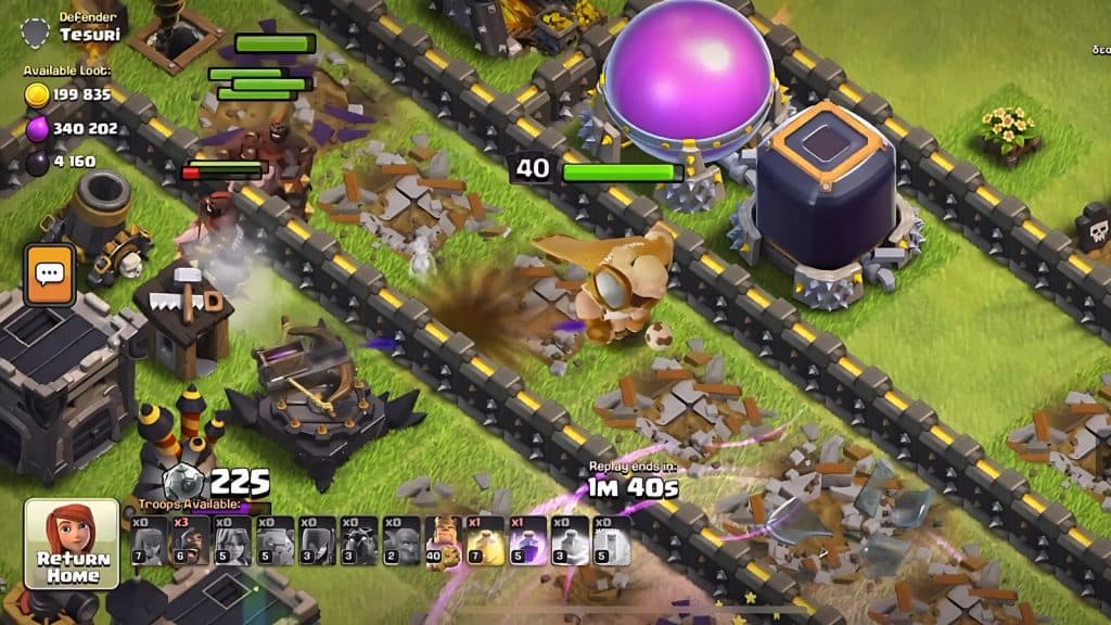Haaland gameplay in Clash of Clans
