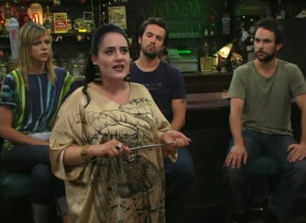 The Gang in the Always Sunny episode, Who Pooped the Bed?