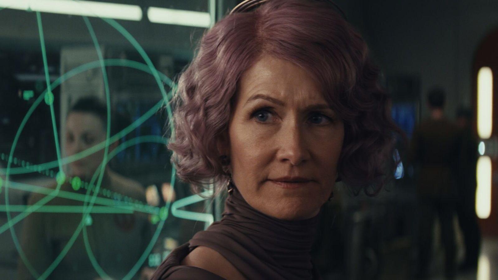 Laura Dern as Admiral Holdo in The Last Jedi.