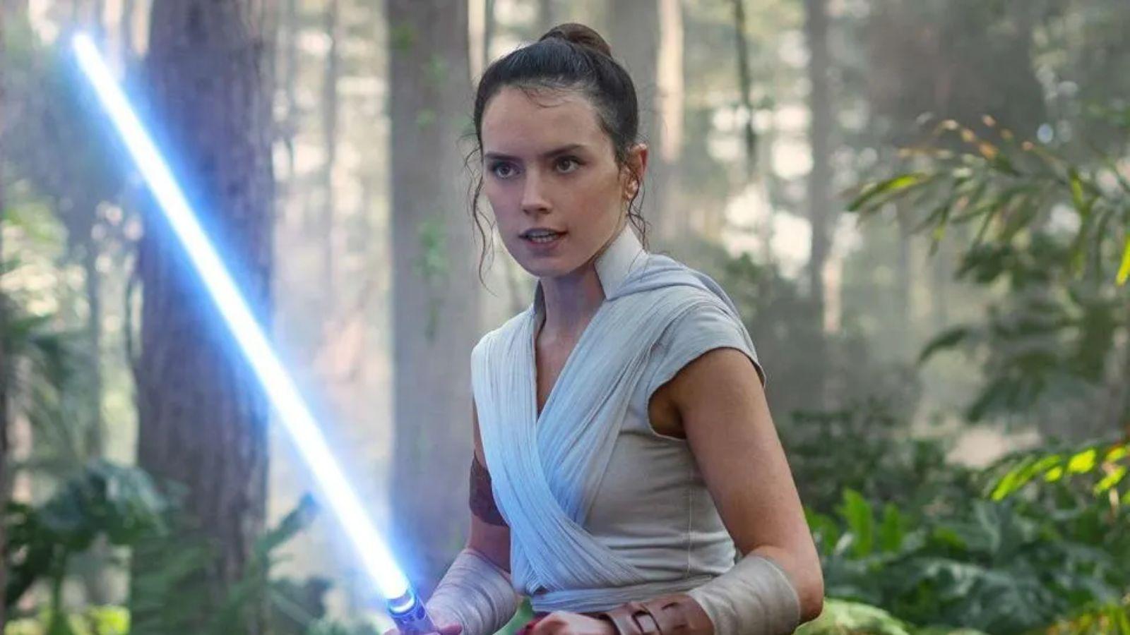 Daisy Ridley as Rey Skywalker in The Rise of Skywalker.