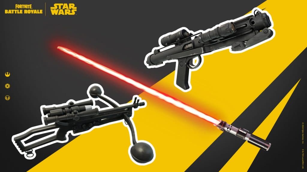 New Star Wars weapons in Fortnite