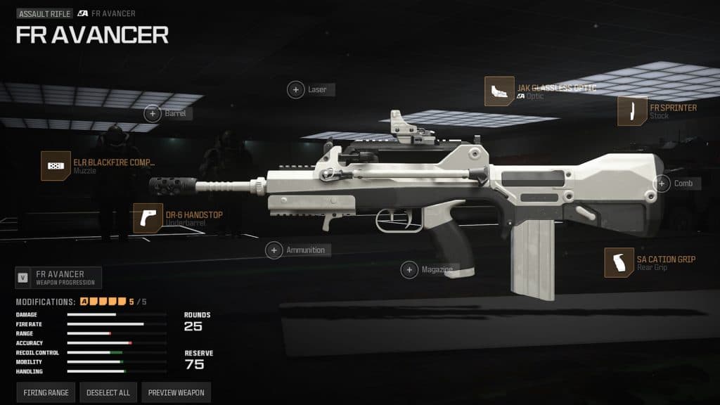The best FR Avancer loadout to use in MW3.