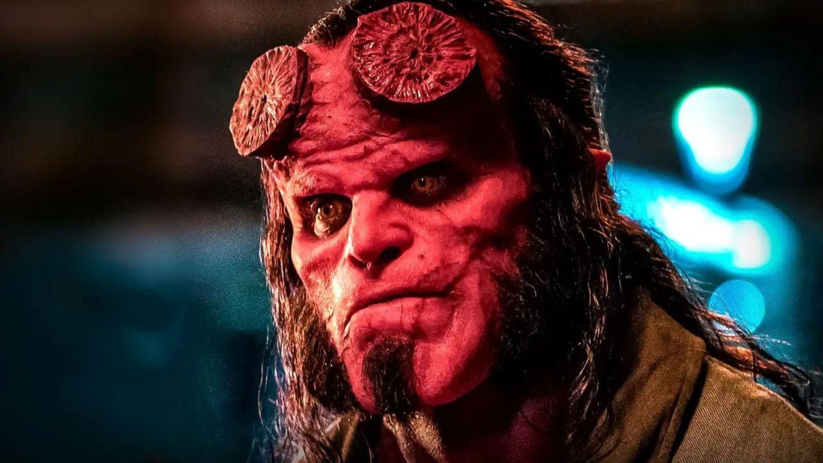 A still from the 2019 reboot of Hellboy