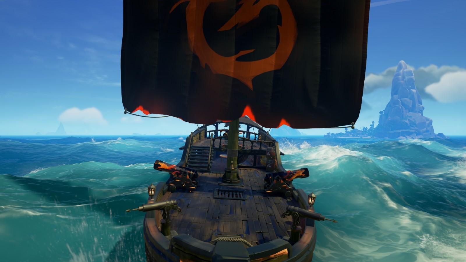 An image of a ship in Sea of Thieves.