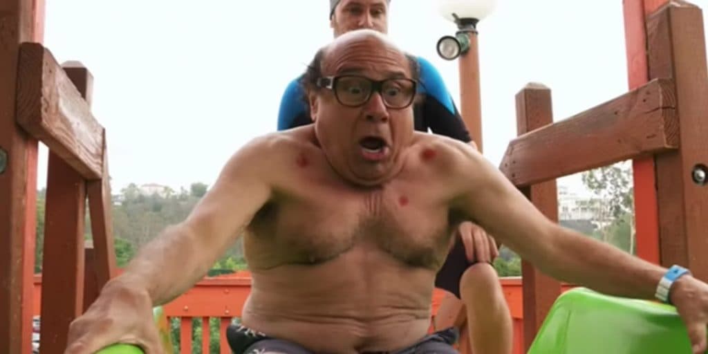 Frank Reynolds at the water park