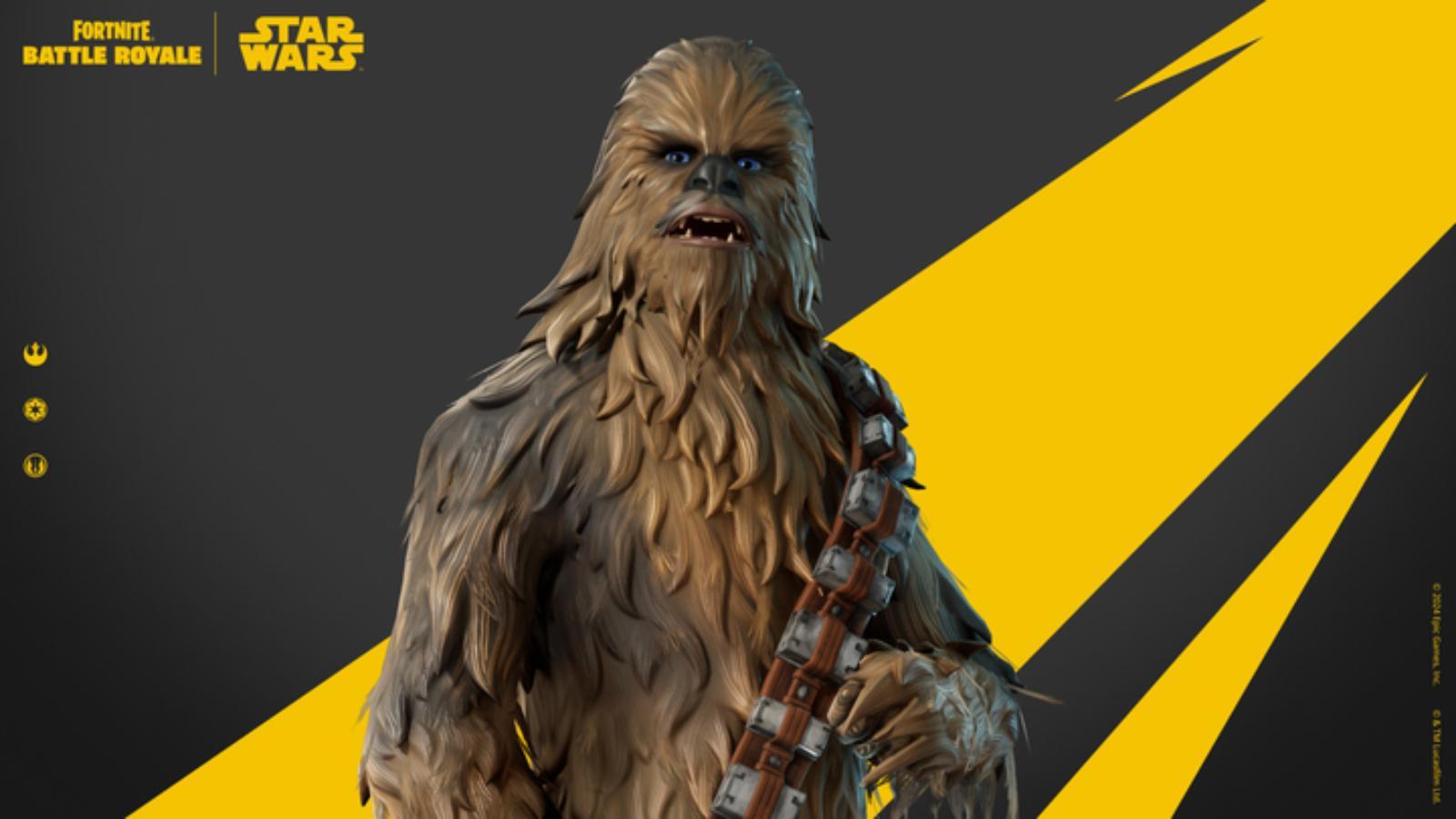 an image of Chewbacca skin in Fortnite