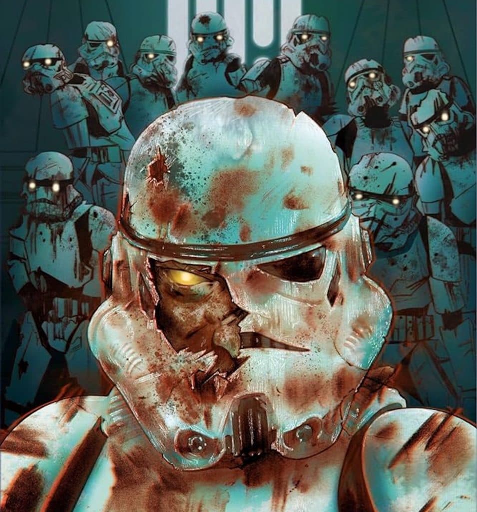 The cover for Joe Schreiber's Star Wars Death Troopers